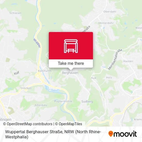 Карта Wuppertal Berghauser Straße