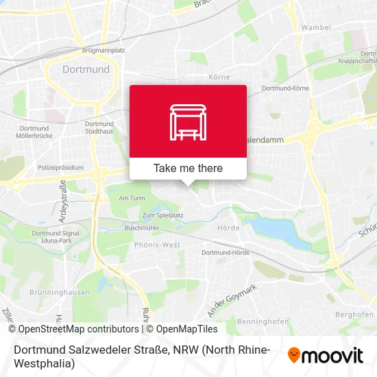 Карта Dortmund Salzwedeler Straße