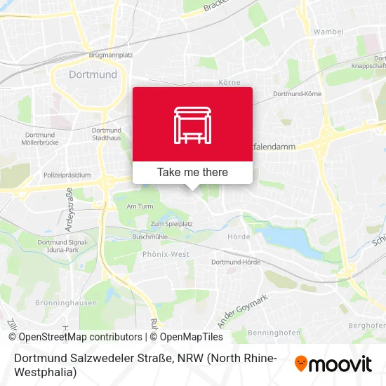 Карта Dortmund Salzwedeler Straße