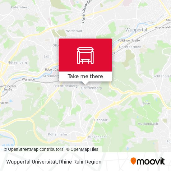 Wuppertal Universität map