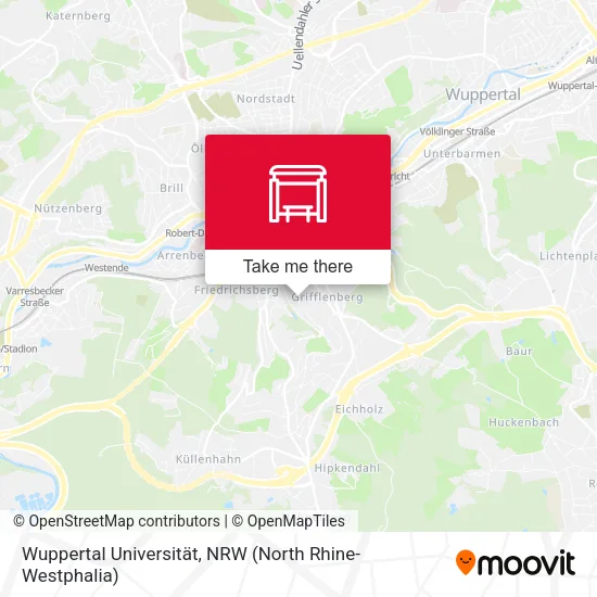 Карта Wuppertal Universität