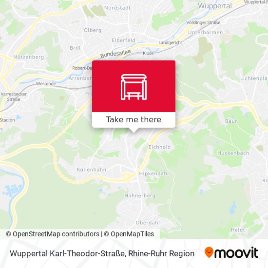 Wuppertal Karl-Theodor-Straße map