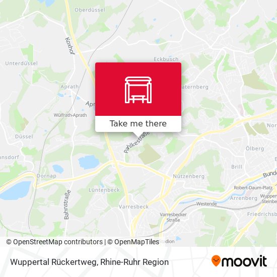Wuppertal Rückertweg map