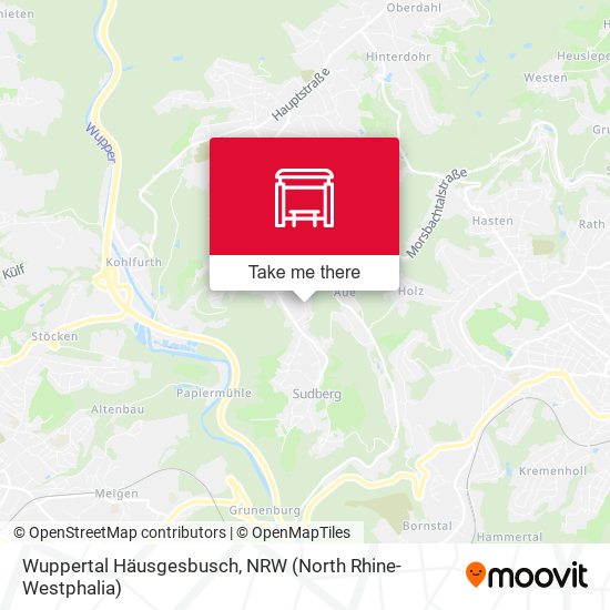 Wuppertal Häusgesbusch map