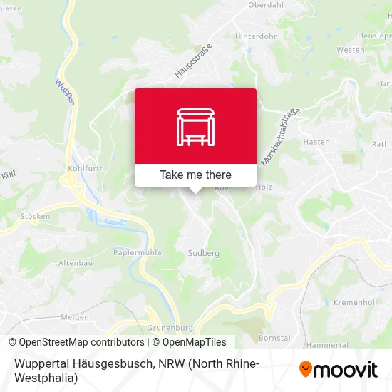 Wuppertal Häusgesbusch map