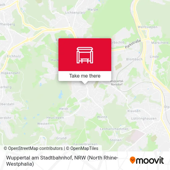 Карта Wuppertal am Stadtbahnhof