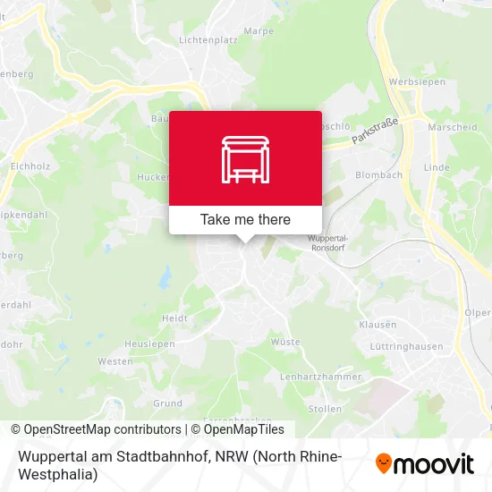 Карта Wuppertal am Stadtbahnhof