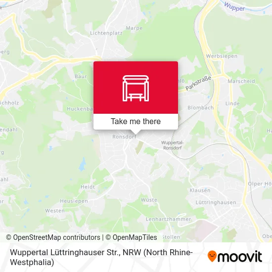 Карта Wuppertal Lüttringhauser Str.