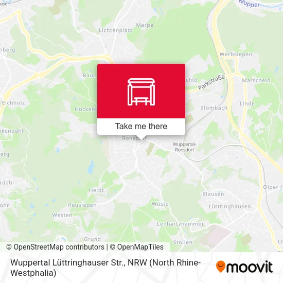 Карта Wuppertal Lüttringhauser Str.