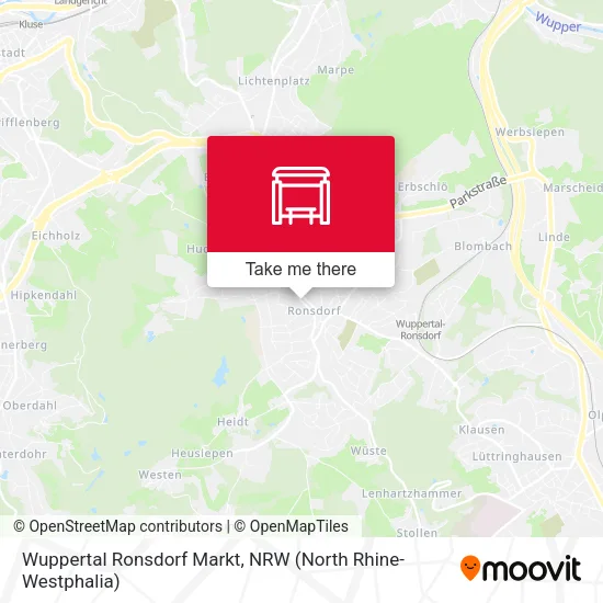 Карта Wuppertal Ronsdorf Markt