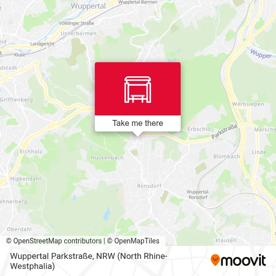 Wuppertal Parkstraße map