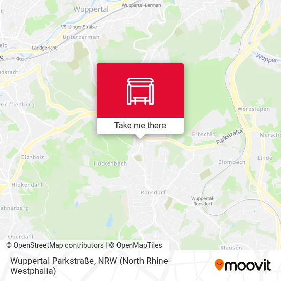 Wuppertal Parkstraße map