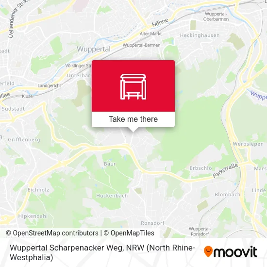 Карта Wuppertal Scharpenacker Weg