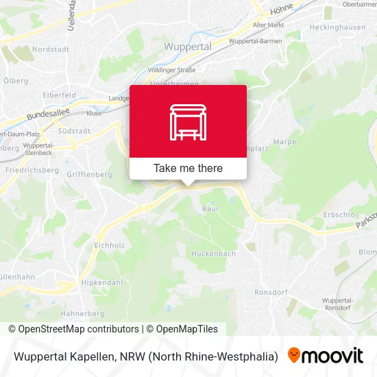 Wuppertal Kapellen map