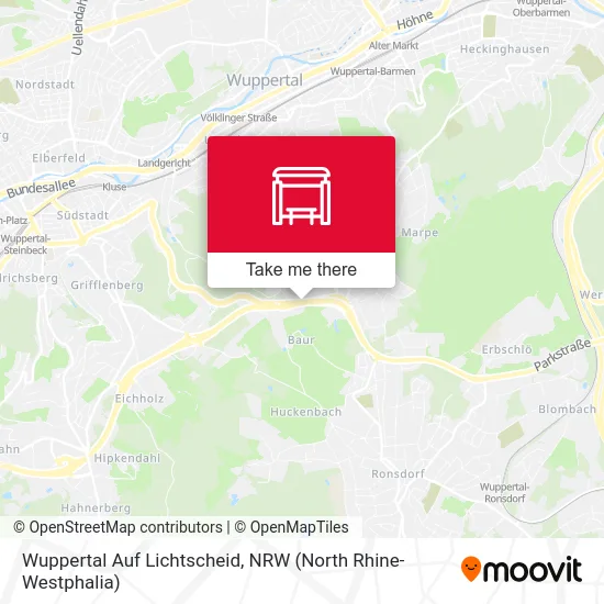 Wuppertal Auf Lichtscheid map