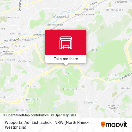 Карта Wuppertal Auf Lichtscheid