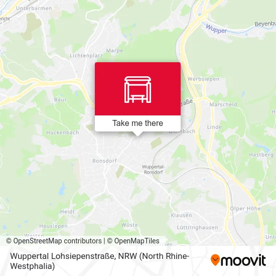 Wuppertal Lohsiepenstraße map