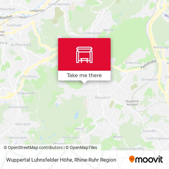 Wuppertal Luhnsfelder Höhe map