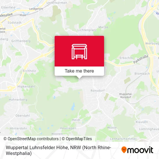 Карта Wuppertal Luhnsfelder Höhe
