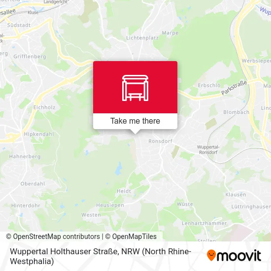 Карта Wuppertal Holthauser Straße