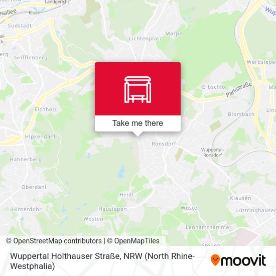 Карта Wuppertal Holthauser Straße