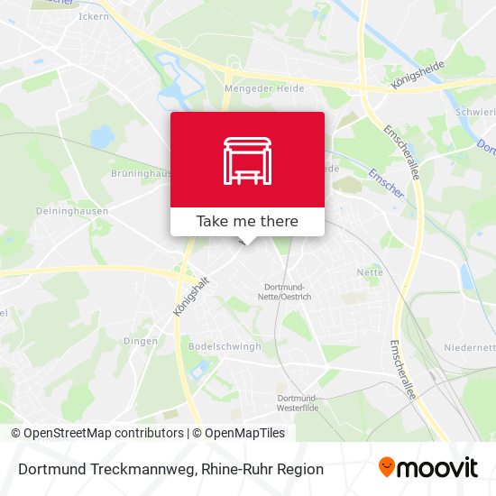 Dortmund Treckmannweg map