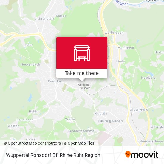 Wuppertal Ronsdorf Bf map