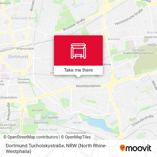 Dortmund Tucholskystraße map
