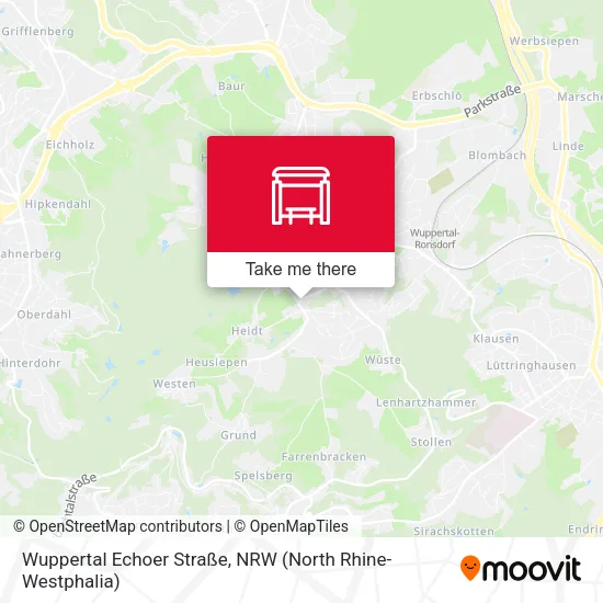 Карта Wuppertal Echoer Straße