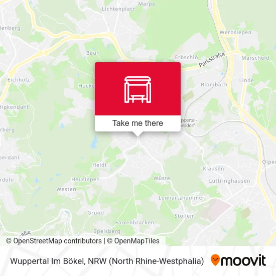 Карта Wuppertal Im Bökel