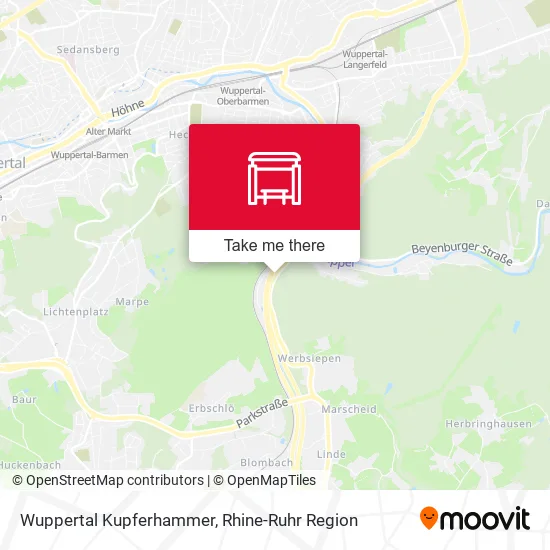 Карта Wuppertal Kupferhammer
