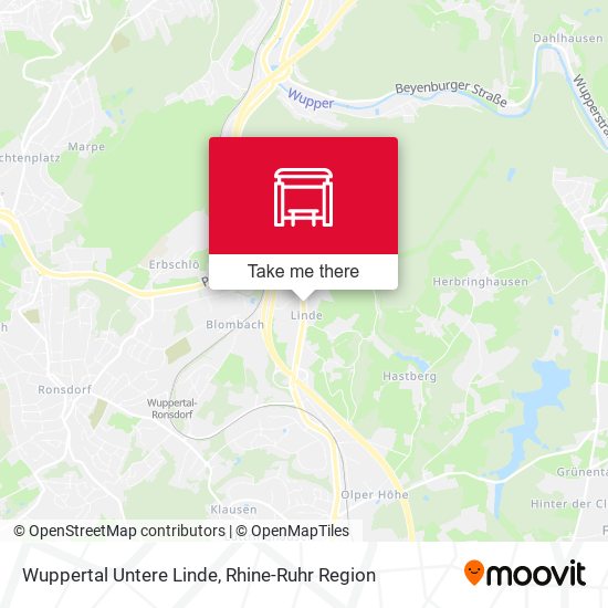 Карта Wuppertal Untere Linde