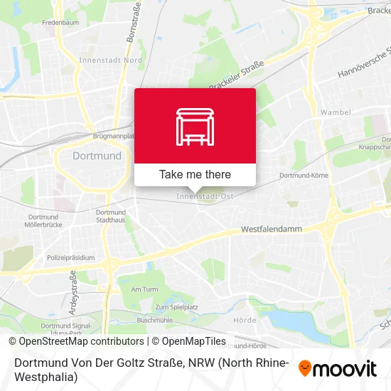 Карта Dortmund Von Der Goltz Straße