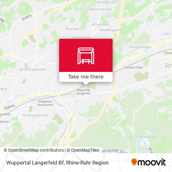 Wuppertal Langerfeld Bf map