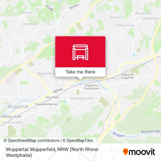 Карта Wuppertal Wupperfeld