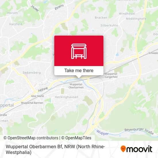 Wuppertal Oberbarmen Bf map