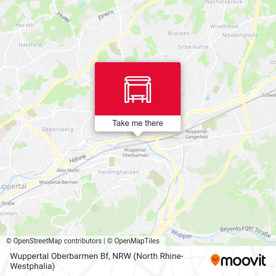 Wuppertal Oberbarmen Bf map