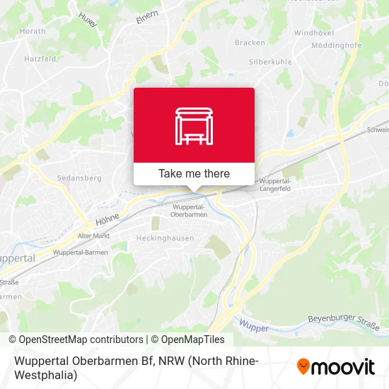 Wuppertal Oberbarmen Bf map