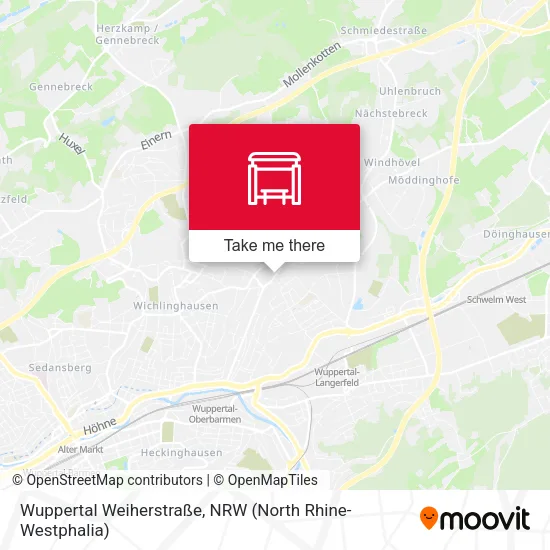 Карта Wuppertal Weiherstraße