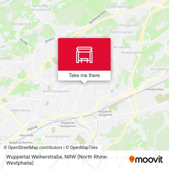 Wuppertal Weiherstraße map