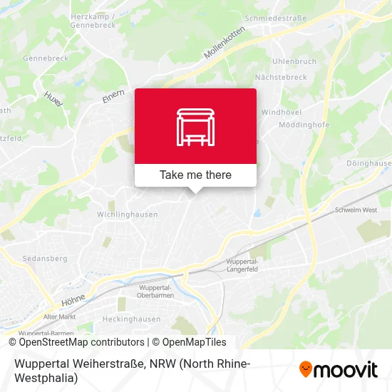 Wuppertal Weiherstraße map
