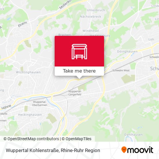 Wuppertal Kohlenstraße map