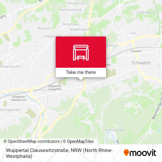 Карта Wuppertal Clausewitzstraße