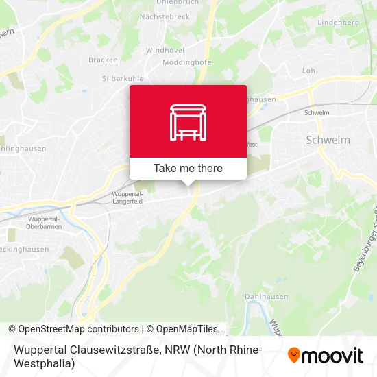 Карта Wuppertal Clausewitzstraße