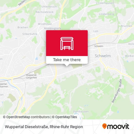 Wuppertal Dieselstraße map