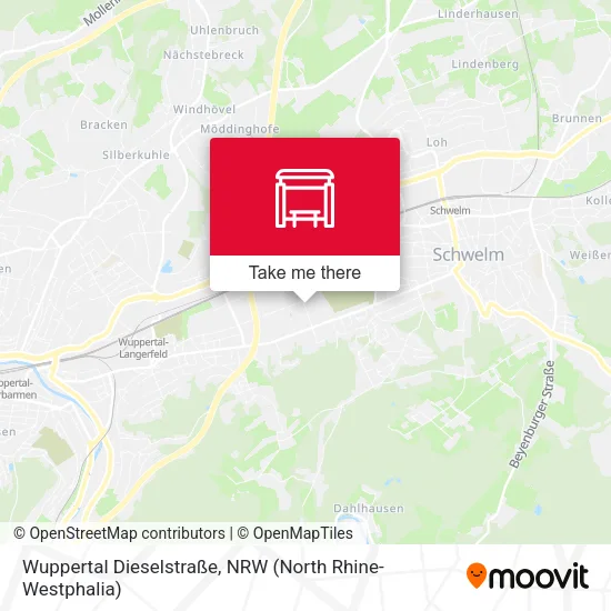 Карта Wuppertal Dieselstraße
