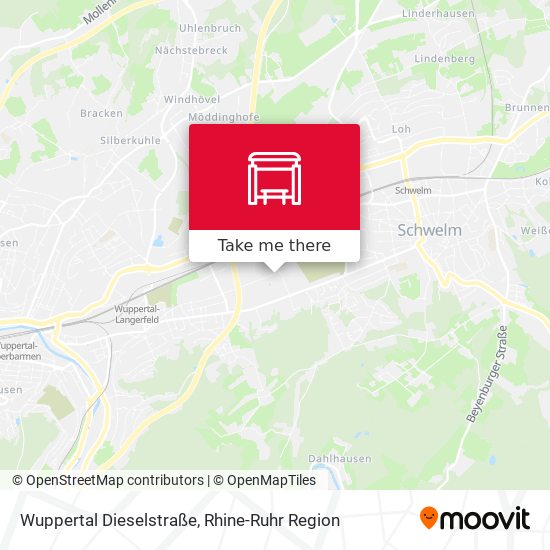 Wuppertal Dieselstraße map