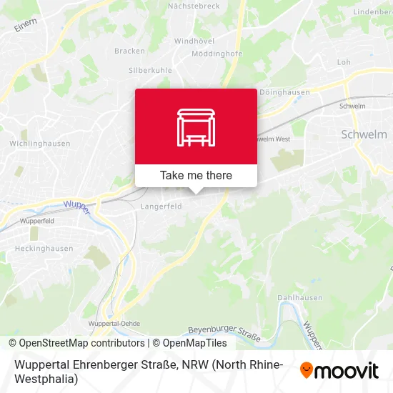 Wuppertal Ehrenberger Straße map