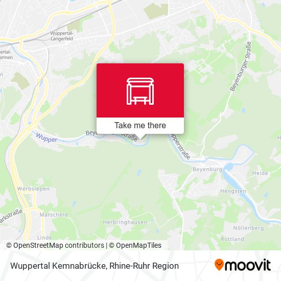 Wuppertal Kemnabrücke map