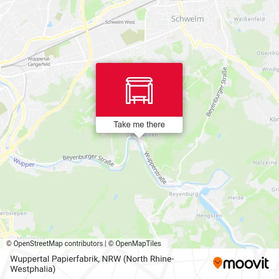 Wuppertal Papierfabrik map